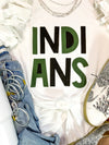 Indians Filled Font Comfort Colors Tee