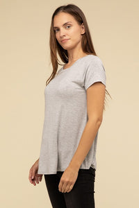 Round Hem Short Sleeve Tee