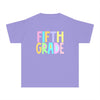 YOUTH FIFTH Grade Pastel Font Comfort Colors Tee