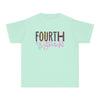 YOUTH Fourth Grade Notebook Font Comfort Colors Tee