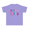 YOUTH Fifth Grade Heart Font Comfort Colors Tee