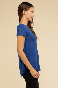 Round Hem Short Sleeve Tee