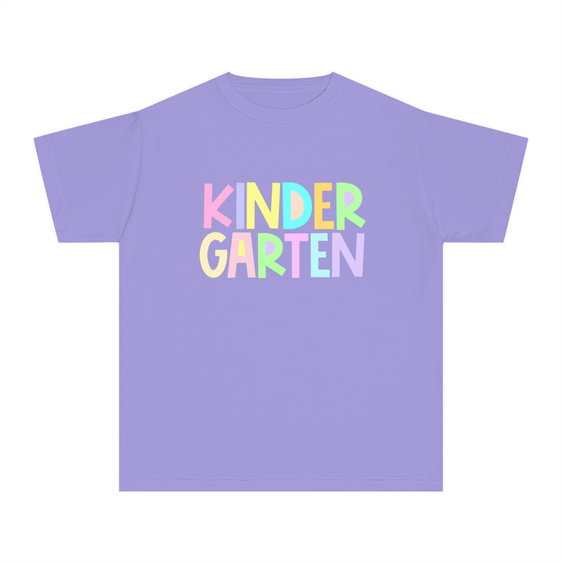 YOUTH KINDER Pastel Font Comfort Colors Tee