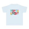 YOUTH Fourth Grade School Font Comfort Colors Tee