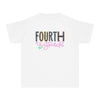 YOUTH Fourth Grade Notebook Font Comfort Colors Tee