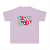 YOUTH Fourth Grade School Font Comfort Colors Tee