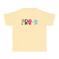 YOUTH PRE-K School Font Comfort Colors Tee