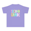 YOUTH SECOND GRADE Pastel Font Comfort Colors Tee