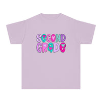 YOUTH Second Grade Heart Font Comfort Colors Tee