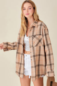 Neutral Plaid Shirt