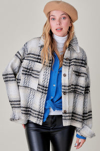 Neutral Plaid Jacket