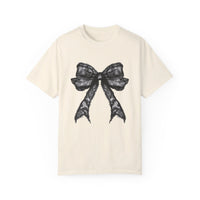 Halloween Lace Bow Comfort Colors Tee