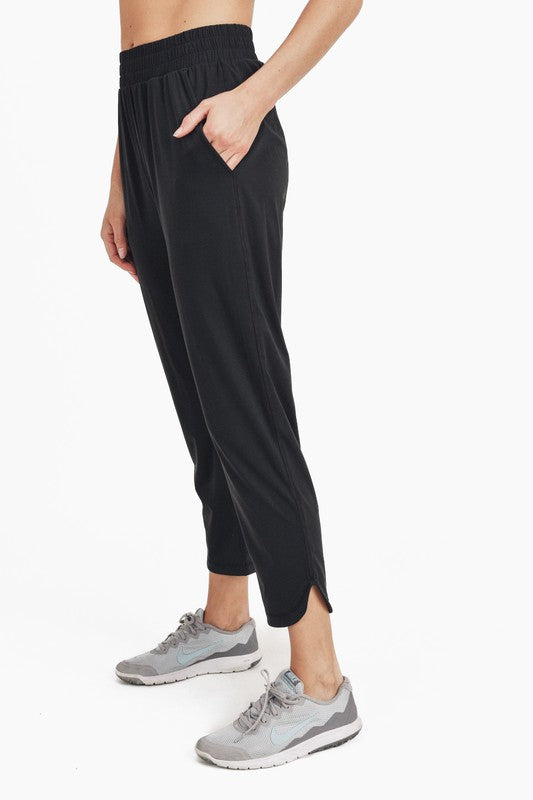 Curved Notch Joggers