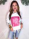 Female Icon Sweatshirt in Hot Pink