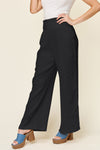 Smocked Waist Wide Leg Gauze Pants