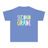 YOUTH SECOND GRADE Pastel Font Comfort Colors Tee