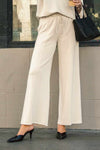 Umgee Drawstring Wide Leg Pants with Pockets