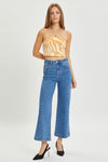 RISEN Front Seam High Rise Wide Leg Jeans