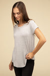 Round Hem Short Sleeve Tee