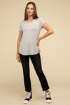 Round Hem Short Sleeve Tee