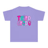 YOUTH Third Grade Heart Font Comfort Colors Tee