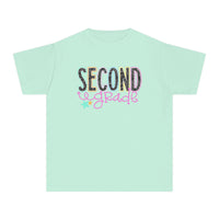 YOUTH Second Grade Notebook Font Comfort Colors Tee