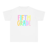 YOUTH FIFTH Grade Pastel Font Comfort Colors Tee