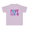 YOUTH First Grade Heart Font Comfort Colors Tee