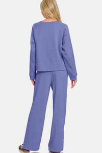 Casual Sweats Set in Periwinkle