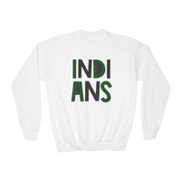 YOUTH Indians Filled Font Sweatshirt