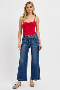 RISEN Tummy Control Wide Leg Jeans