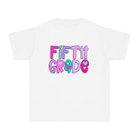 YOUTH Fifth Grade Heart Font Comfort Colors Tee