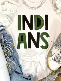 YOUTH Indians Filled Font T-Shirt