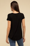 Round Hem Short Sleeve Tee