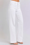 RISEN White High Rise Straight Leg Jeans