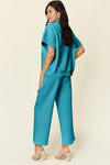 Texture Quarter Zip Top and Pants Set