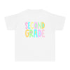 YOUTH SECOND GRADE Pastel Font Comfort Colors Tee