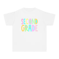 YOUTH SECOND GRADE Pastel Font Comfort Colors Tee