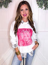 Female Icon Sweatshirt in Hot Pink