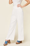 Smocked Waist Wide Leg Gauze Pants