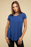 Round Hem Short Sleeve Tee