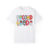 SECOND GRADE School Font Comfort Colors Tee