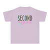 YOUTH Second Grade Notebook Font Comfort Colors Tee