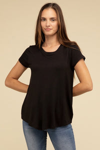 Round Hem Short Sleeve Tee