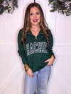 GREEN Waxahachie Indians Quarter Zip Pullover PREORDER