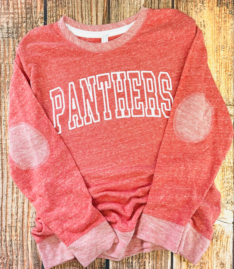 Pathers Elbow Patch Pullover PREORDER in Red