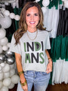 Indians Filled Font Comfort Colors Tee