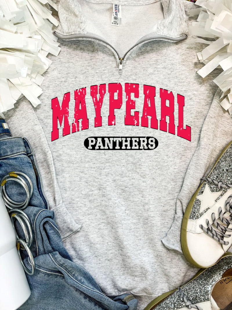 Maypearl Panthers Quarter Zip Pullover PREORDER