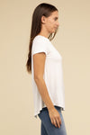 Round Hem Short Sleeve Tee