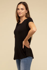 Round Hem Short Sleeve Tee